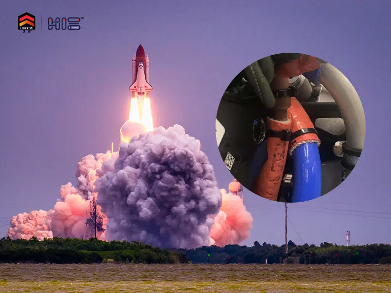 HANTAI-firesleeve-for-aerospace-industry---engine-compartment-wiring-harness-heat-and-flame-protection