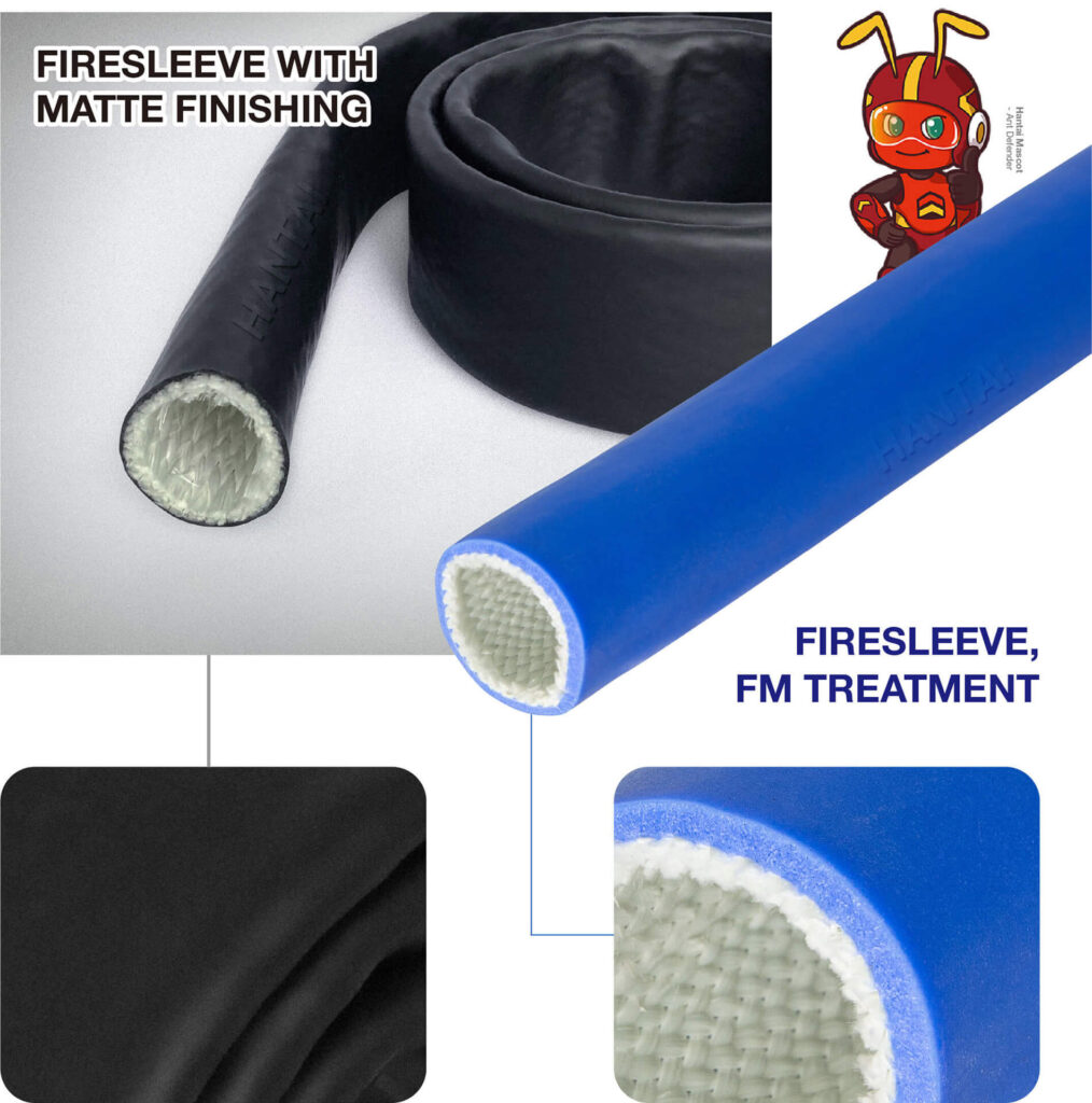 Firesleeve with Matte Finishing。Firesleeve,FM Treatment