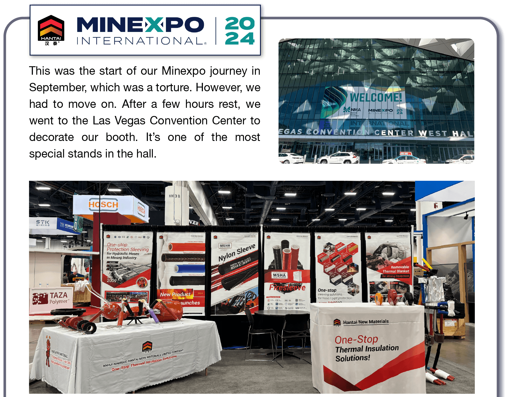 Hantai at Minexpo 2024