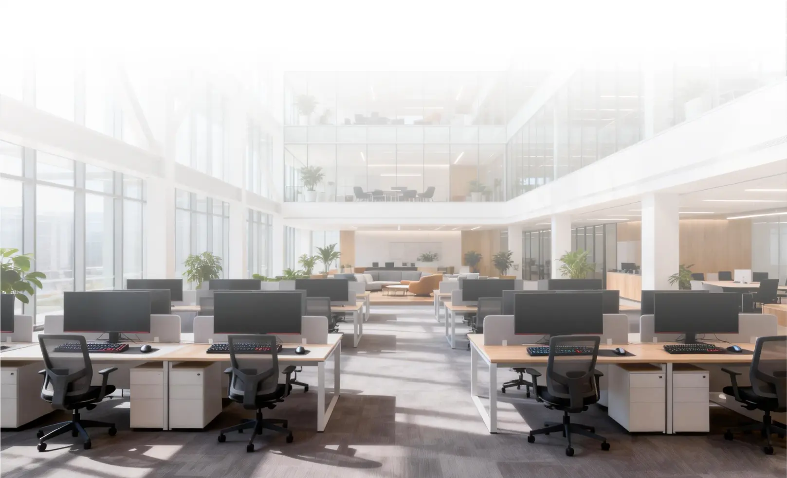 Open & Centralized Work Areas