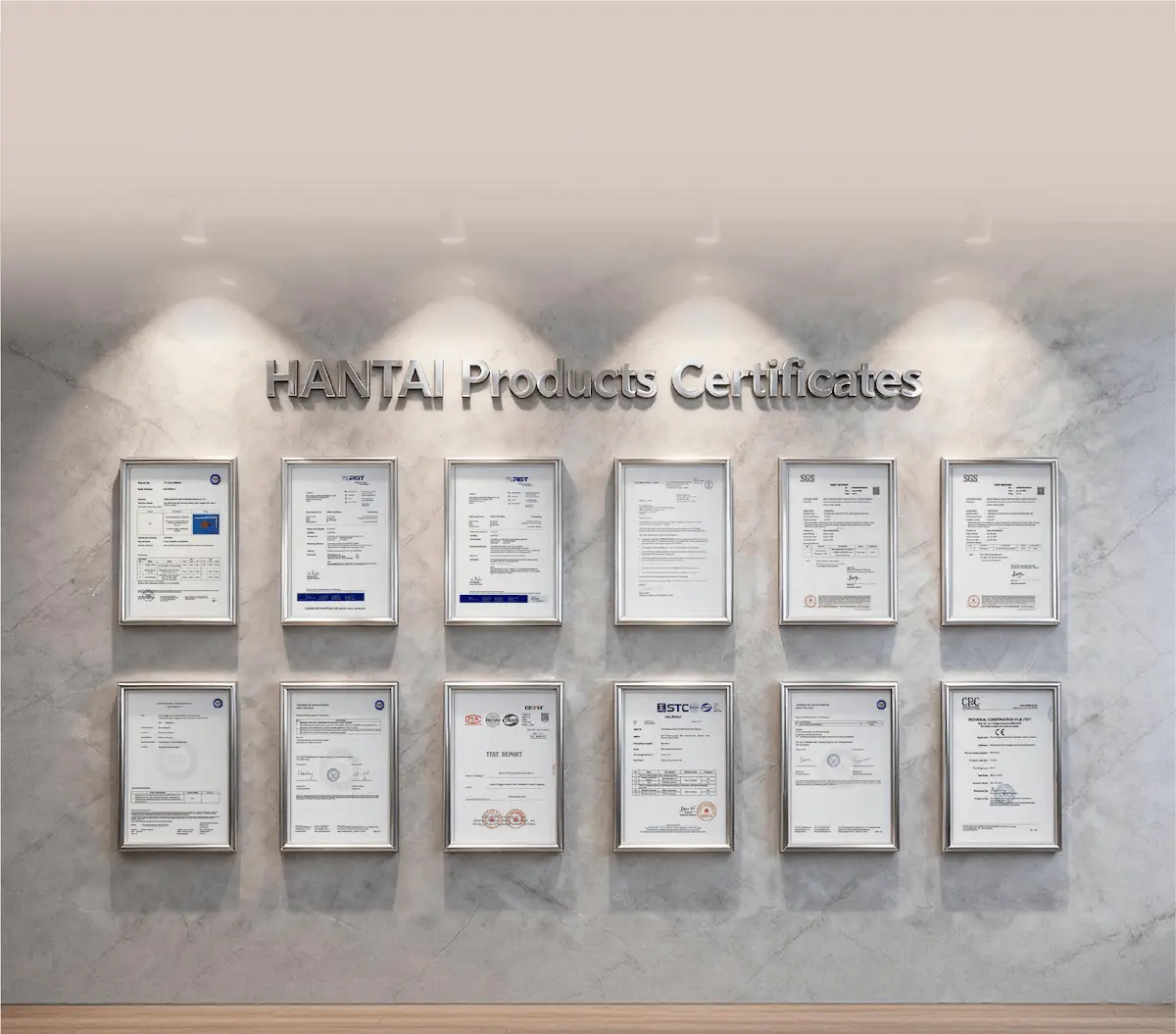 HANTAI firesleeve product certifications