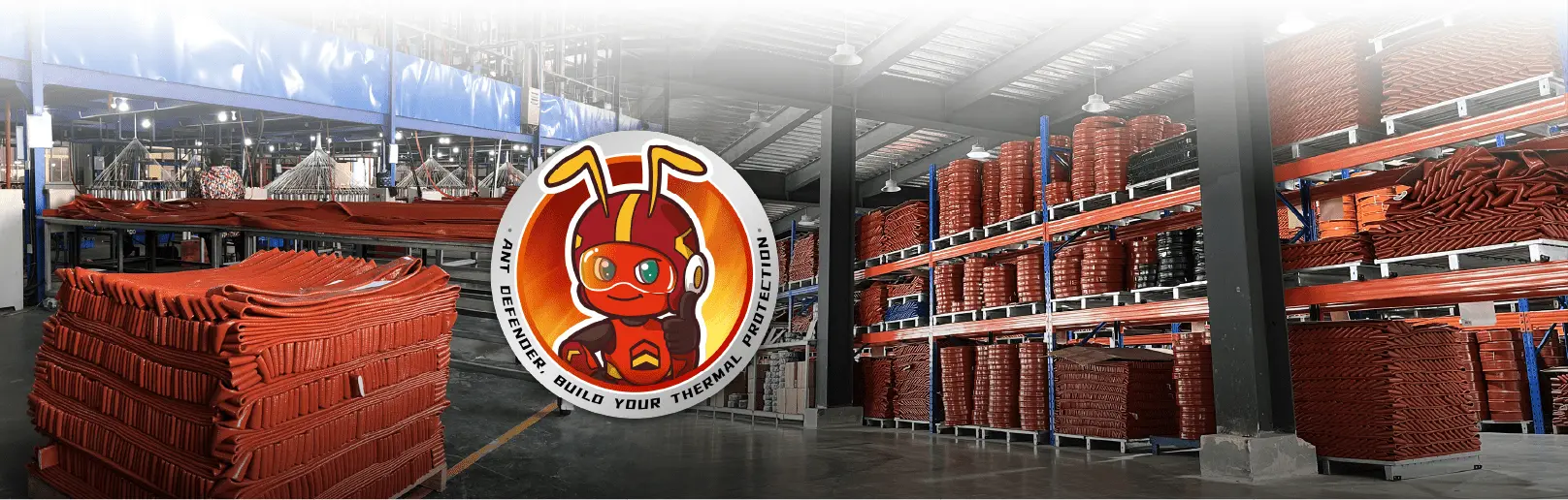 HANTAI firesleeve production workshop and manufacturing facility